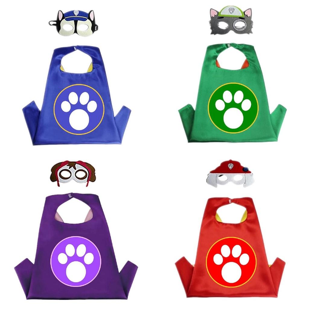 Vibrant Paw Patrol Cosplay Set For Kids With Colorful Cloak And Mask Included