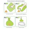 Dog Walk Gear Waste Bag Rolls with Perforated Pull-Apart Bags for Park Use, Outdoor Pickup, and Portable Carry