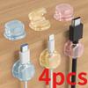 4pcs Spring Cord Organizer Holder - Compact Desk Cable Management Clips,Slot Adhesive Wire Organizer for Nightstand Phone Charging Cord