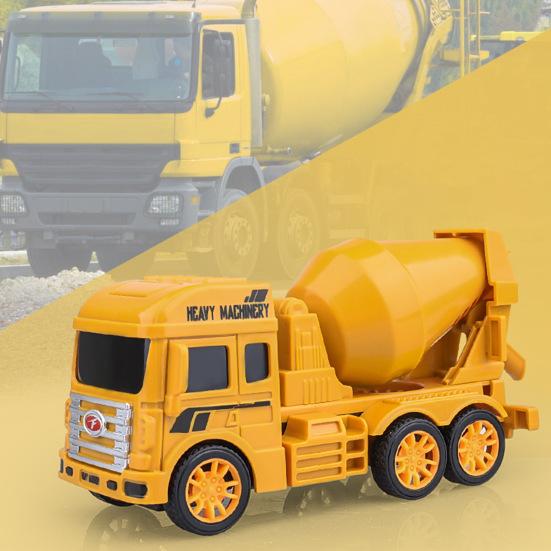 Engineering Vehicle Toy Flexible Joints Simulation Inertial Pull Back Sliding Dump Truck Bulldozer Excavator Model Gifts for Boys