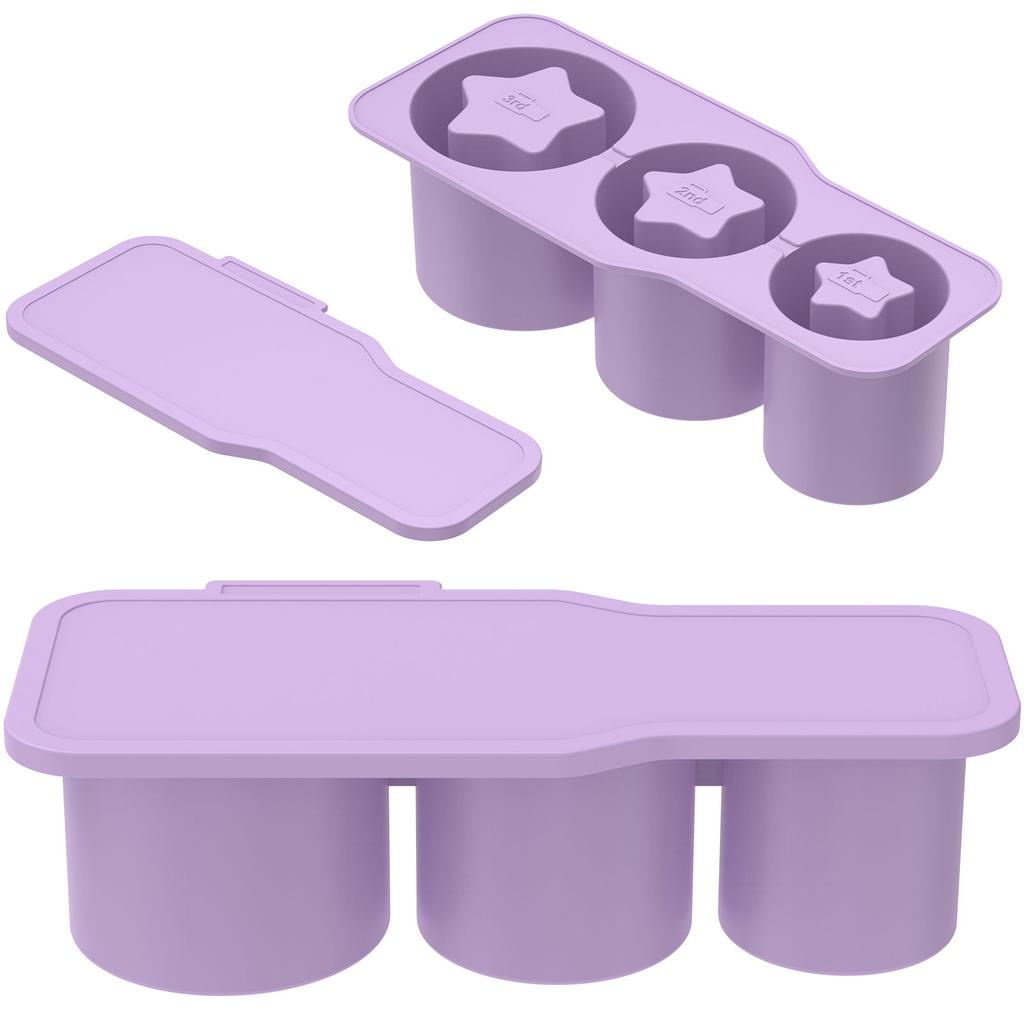 Round Ice Cube Tray with Lid Ice Mold for Stanley Cup Tumbler Making Summer Freezer Container Juice Whiskey Coffee Kitchen