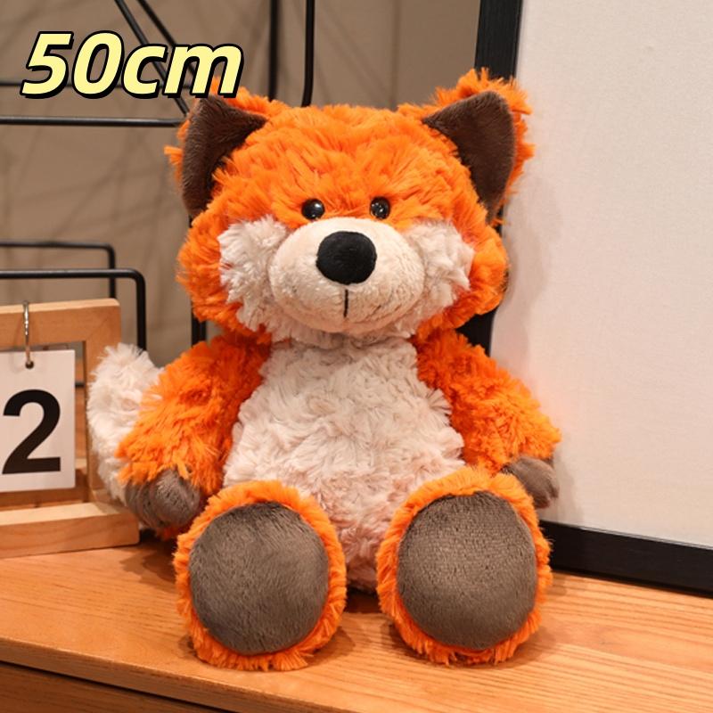Kawaii Soft Fluffy Fox Wolf Plush Toy Cute Cuddly Stuffed Animal Doll Wolf Cosplay Sheep Plushie Lovely Birthday Gifts