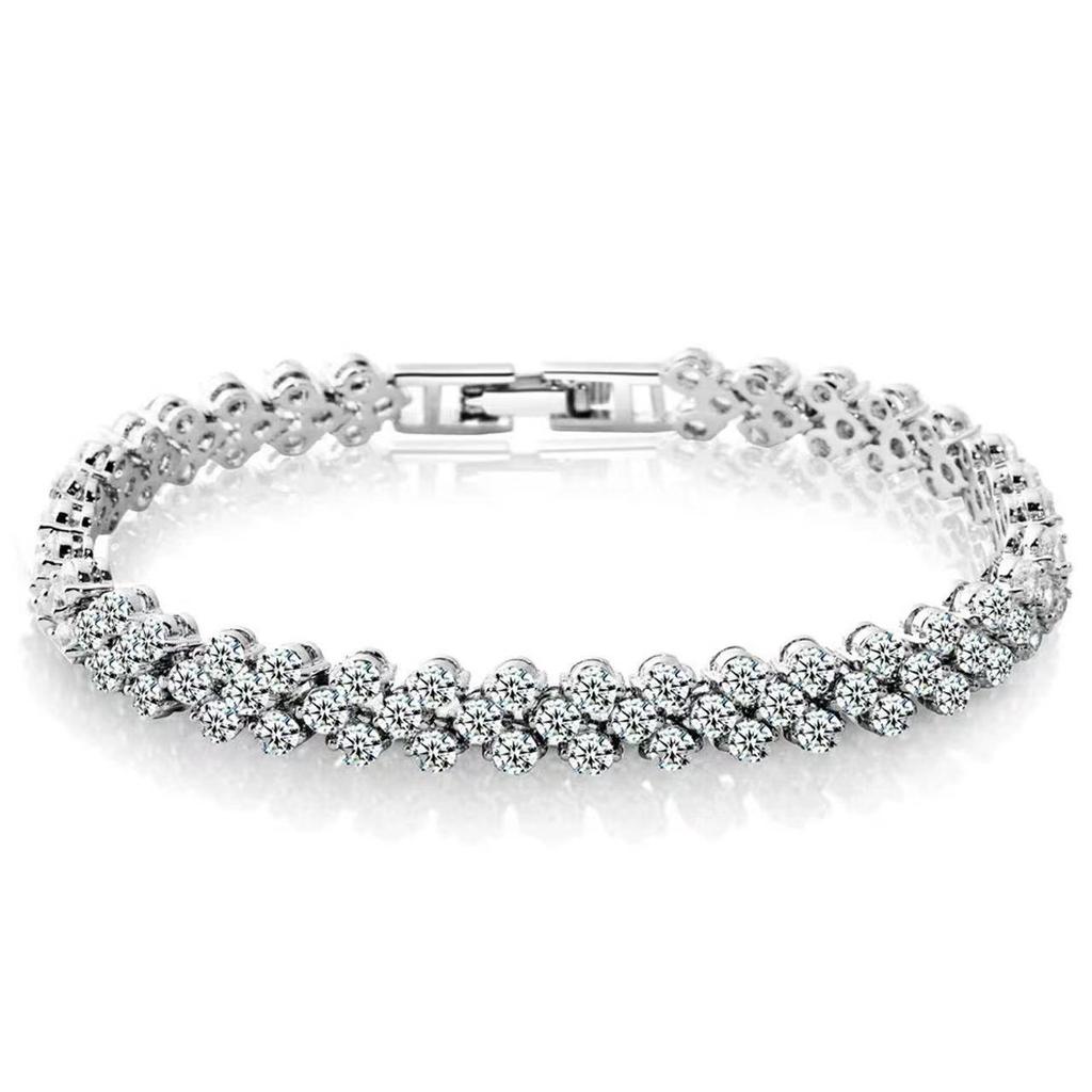 Full Diamond Bracelet Women's Light Luxury Niche Design Sense of Tide Cold Wind Personality