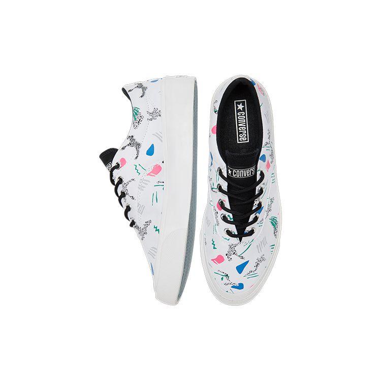 Converse Skid Grip CVO Archive Print - White Unisex Sneakers Court-Green Black 170724C