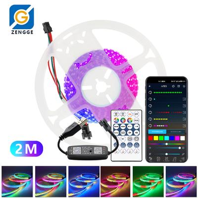 LED-Lichtleiste RGB Niederspannung Ws2812b Running Horse Breathing Water 5V Traumfarbe USB-Lichtleiste