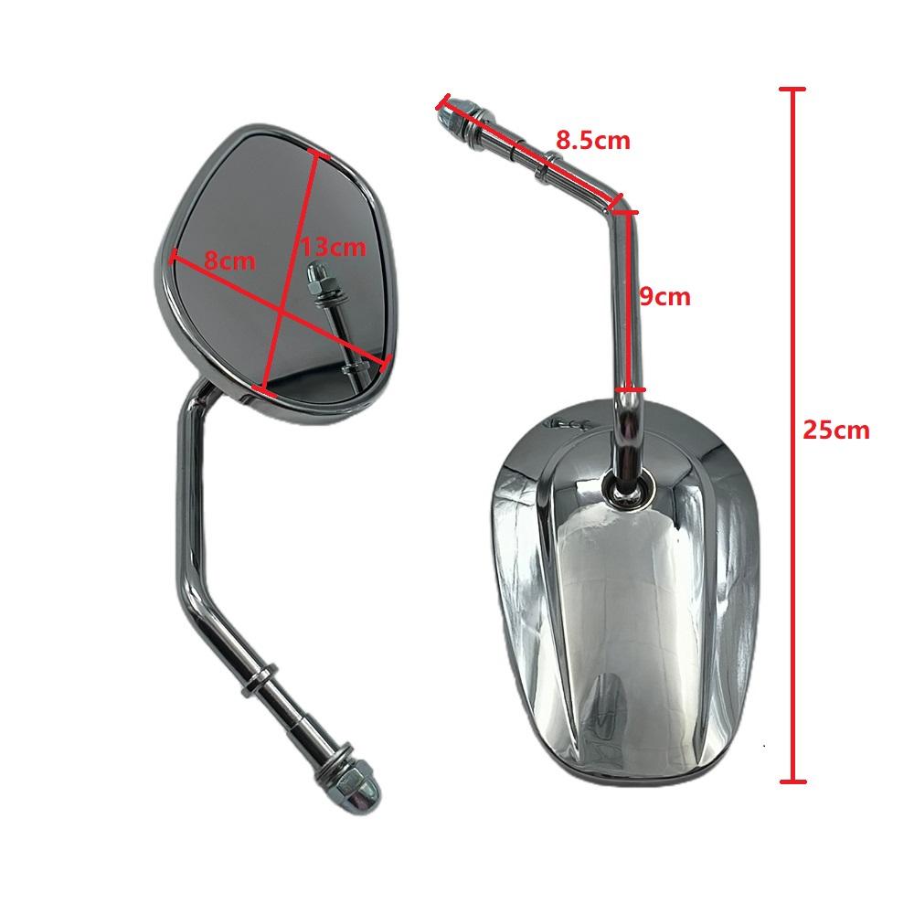 8MM Motorcycle Rear View Side Mirrors For Harley Softail Dyna SPORTSTER XL 883 1200 Touring Road King Street Glide CVO FXDB FXDF