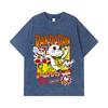 275 GSM Washed T-shirts 100% Cotton Dandadan V31 Turbo Granny Print Unisex Heavy Cotton T Shirt