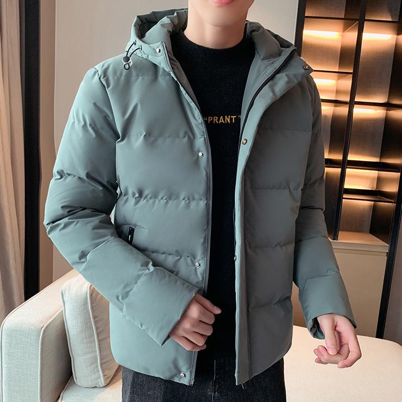 Men's Cotton-padded Jacket Short Winter Cotton-padded Jacket Casual Thin Hooded Thick Down Jacket