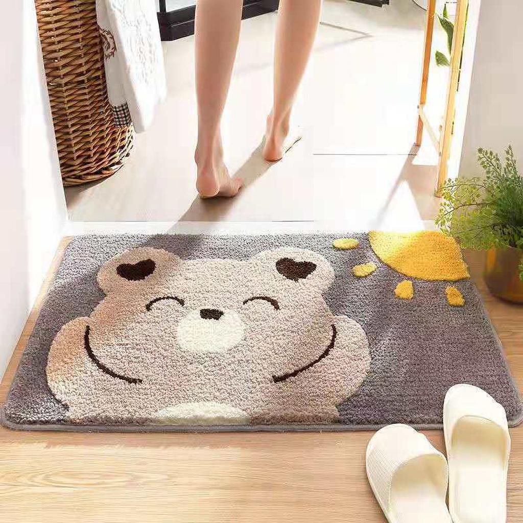 Indoor Door Mat Anti Skid Colorful Front Door Rug 60x40cm Entrance Mat for House DecorationFrog