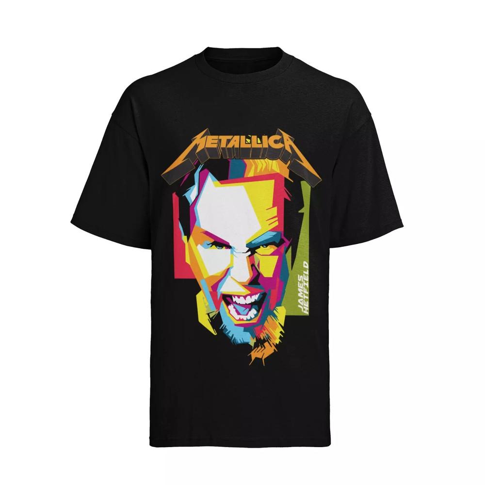 Графический принт Череп Metallica  Репринт Винтажный стиль Концертная группа S-4XL Унисекс Футболка XL