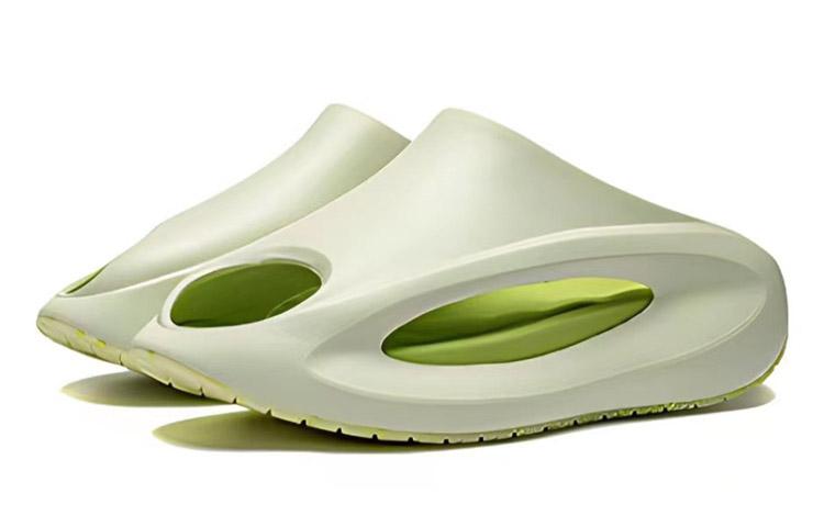 Li Ning Yun You Slay Quiet Abrasion Resistant Slide Slippers Unisex Apple Green AZST001-8