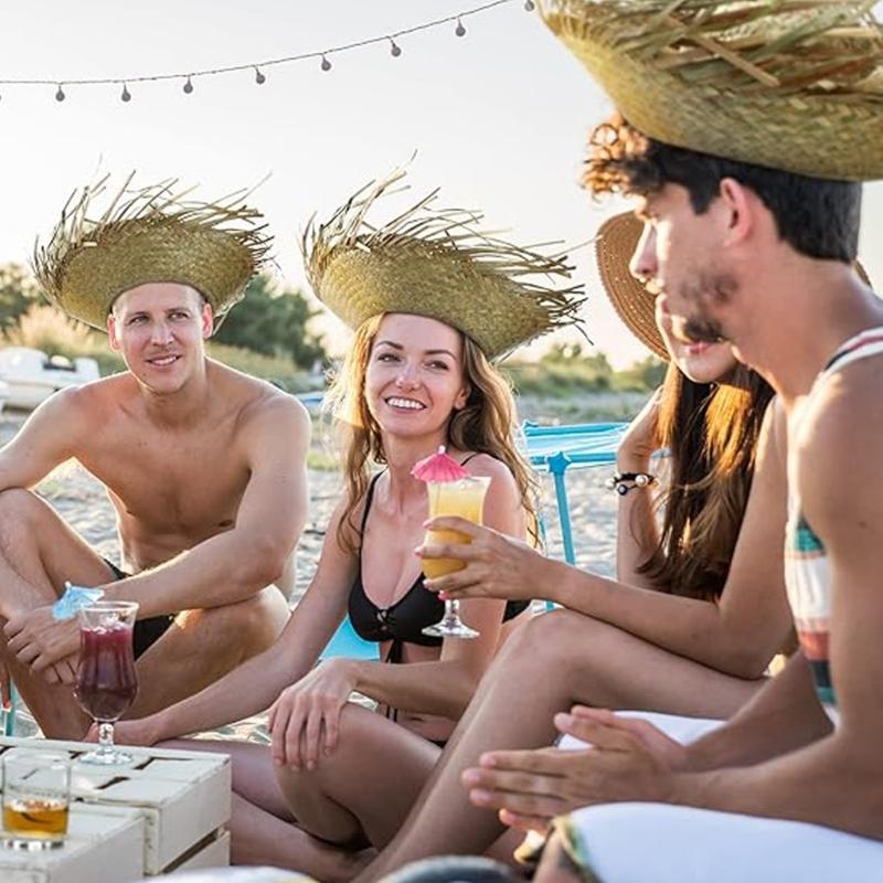 Elegant Panama Hat Straw Hat with Wide Brimmed, Cool and Comfortable Pava Hat Hawaiian Cap
