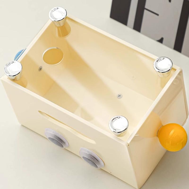 Cute Doll Tissue Box Creative Dining Table Plastic Tissue Box Kitchen Wet Wipes Tissue Dispenser Nordic Home Decoration Art