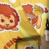 Lion Cute Cartoon Tulle Sheer Window Curtains For Living Room The Bedroom Modern Chiffon Voile Organza Curtains Decor Drapes