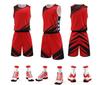 Uniforme de Treino de Basquete para Adulto e Jovem - Camisa de Secagem Rápida com Estampa Personalizada para Competições de Equipe