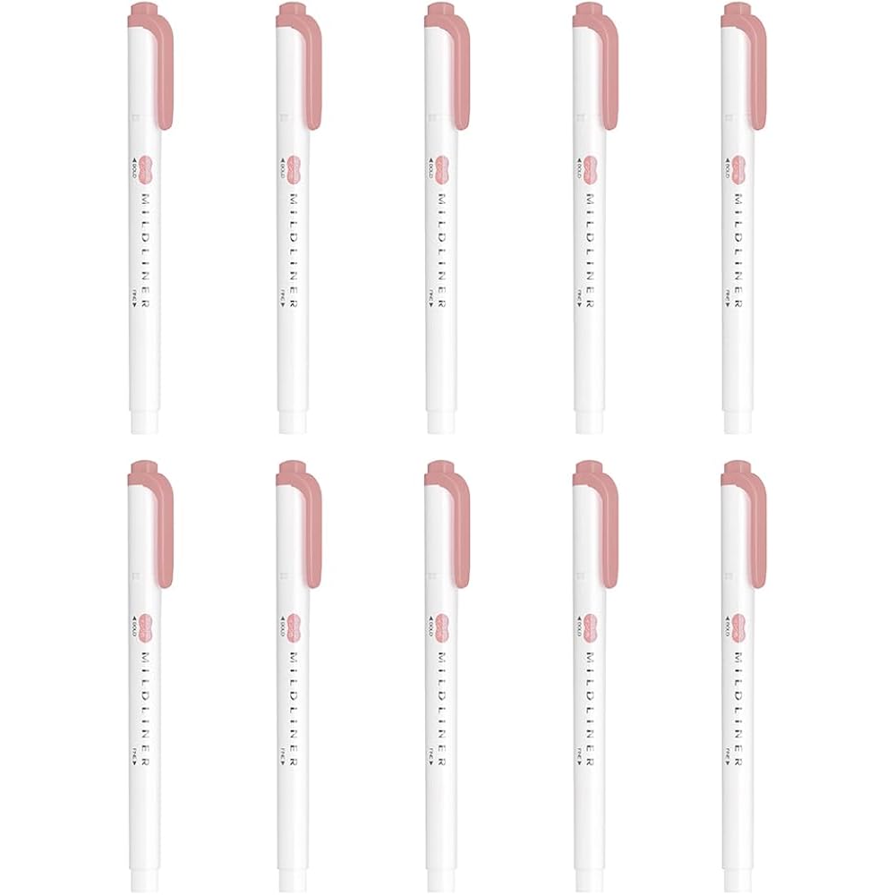 Zebra Highlighter Mild Smoke Red 10-pack B-WKT7-MSR
