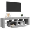 vidaXL TV-Schrank mit LED-Leuchten Grau Sonoma 140x36,5x40 cm