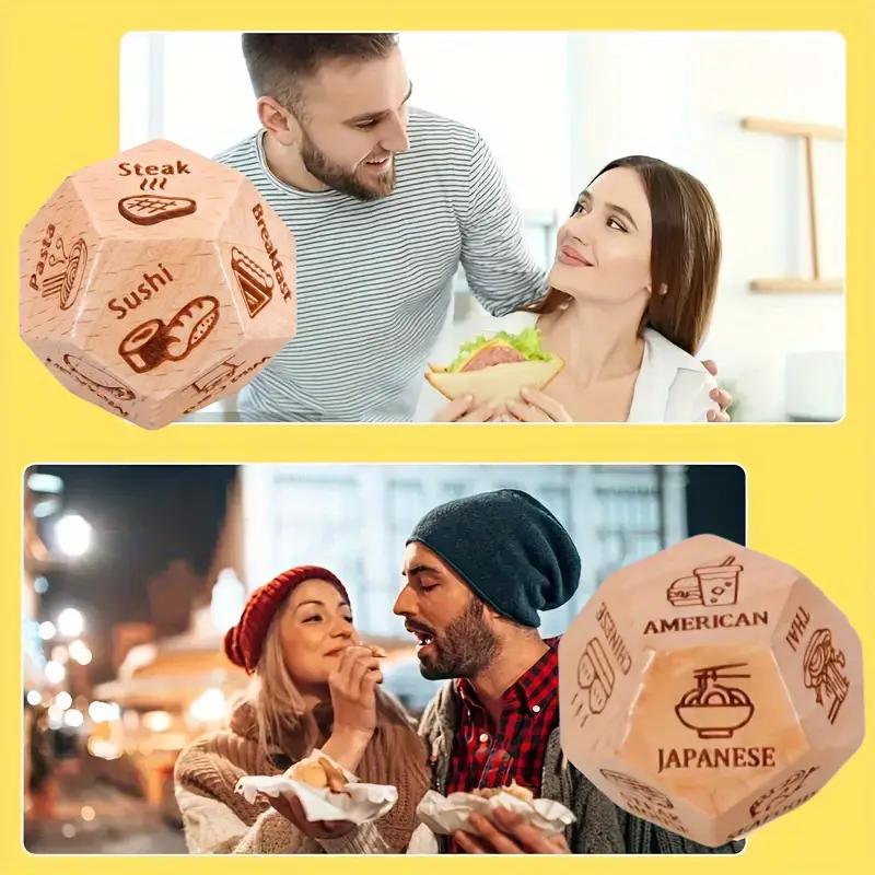 Food Determines Dice Romantic Couple Game For Date Nights And Celebrations Anniversary Valentine s Day Birthday And Christmas Gi