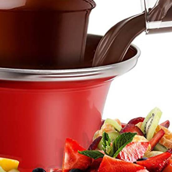 90W Chocolate Fountain Melter Food Grade BPA Free Easy to Clean 3 Tiers Design Christmas