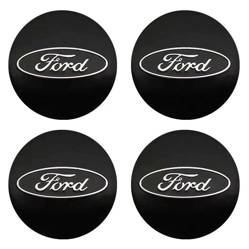 Car Sticker 2025 Hot New 4PCS 56mm 60mm ABS Wheel Center Caps for Ford Ranger Focus Kuga Mustang MK2 MK3 Hub Cover Badge Sticker