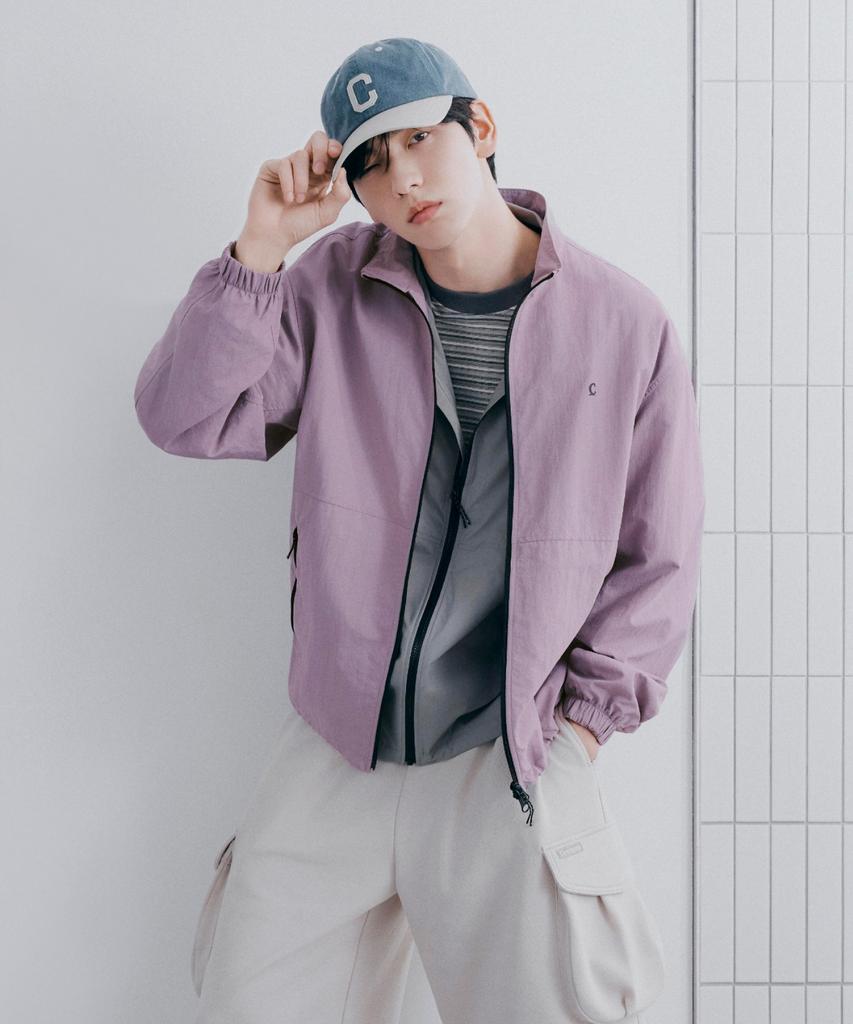COVERNAT Nylon Track Jacket Dusty Pink
