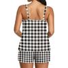 Sleeveless Tank Top and Shorts Set for Women Striped Scoop Neck Two Piece Sleepwear Loungewear Summer Casual Outfit