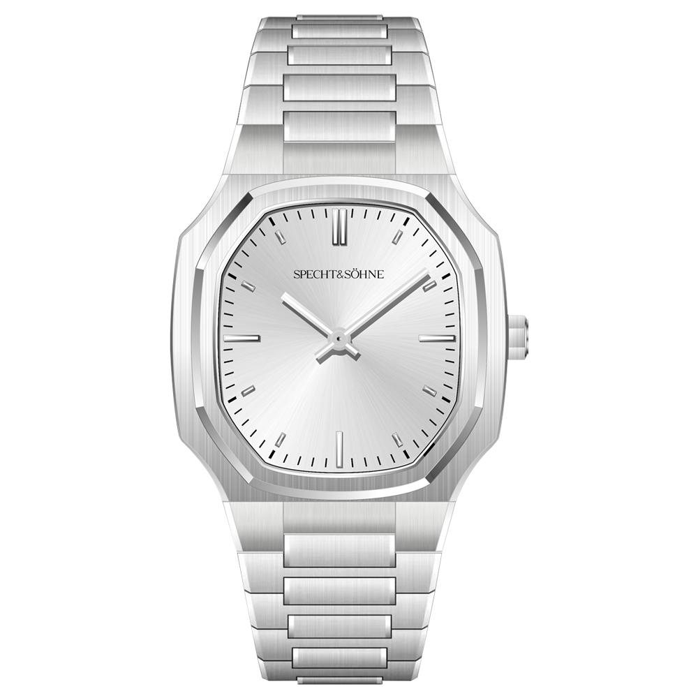 New Fashion Specht & Söhne Ultrathin Quartz Watch For Men Ice Blue Color Stainless Steel Watches Sapphire Crystal 50M Waterproof