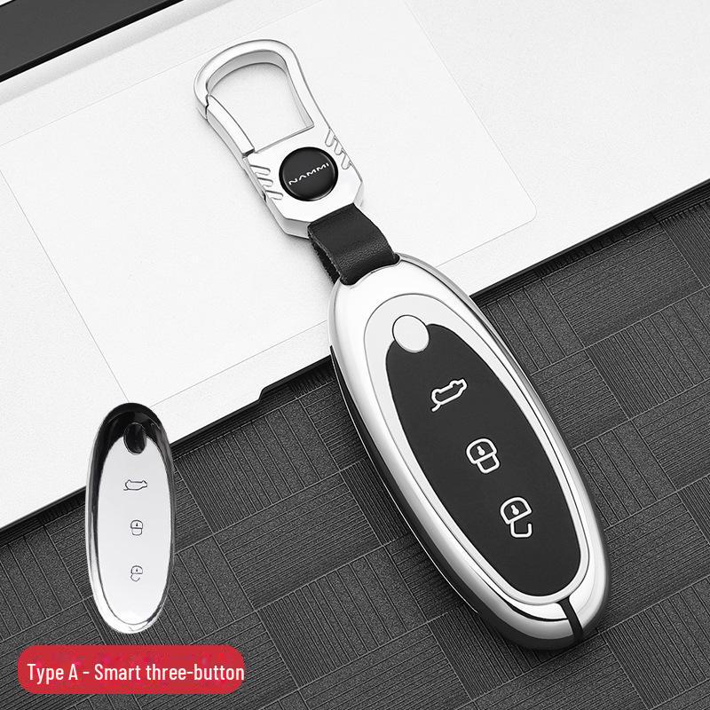 2024 Dongfeng Nano 01 Key Cover: Advanced Metal Car Shell with Buckle Modification for New Energy Models