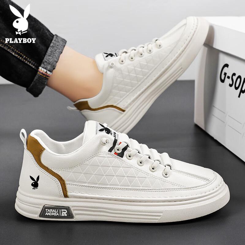 PLAYBOY Men s Casual Low-Top Skate Sneakers 42