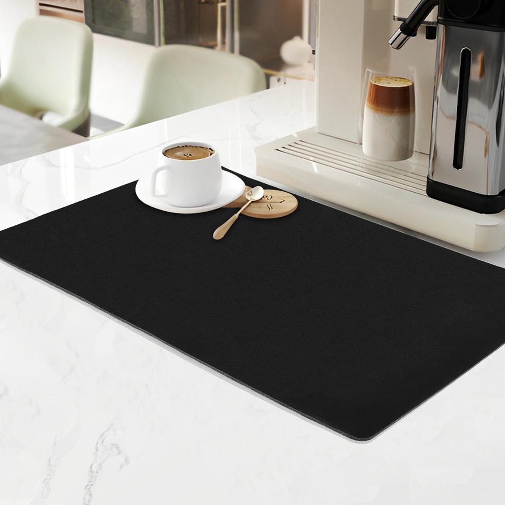 Absorberende Koffiemat Verbergt Vlekken Rubberen Achterkant Afdruipmatten Anti-Slip Afvoerende Mat Koffiezetapparaat Espressomachine Placemat