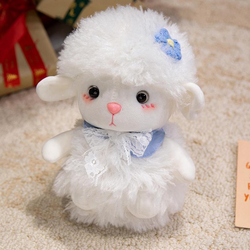 Cute Cute Lamb Doll Plush Toy Little Sheep Doll Children Soothing Rag Doll Girl Birthday Gift