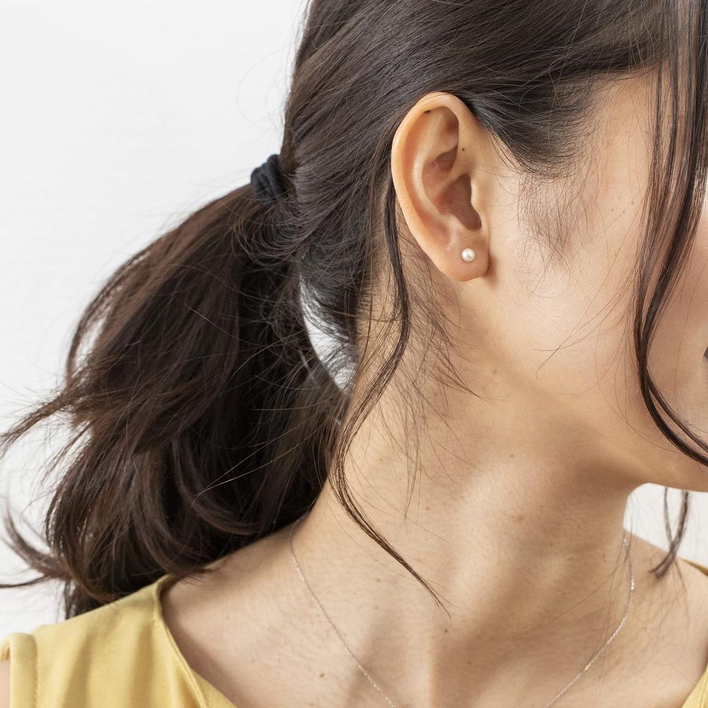 ESTELLE June Birthstone Akoya Pearl and 10K White Gold Earrings (0222-1578-0010-0000)