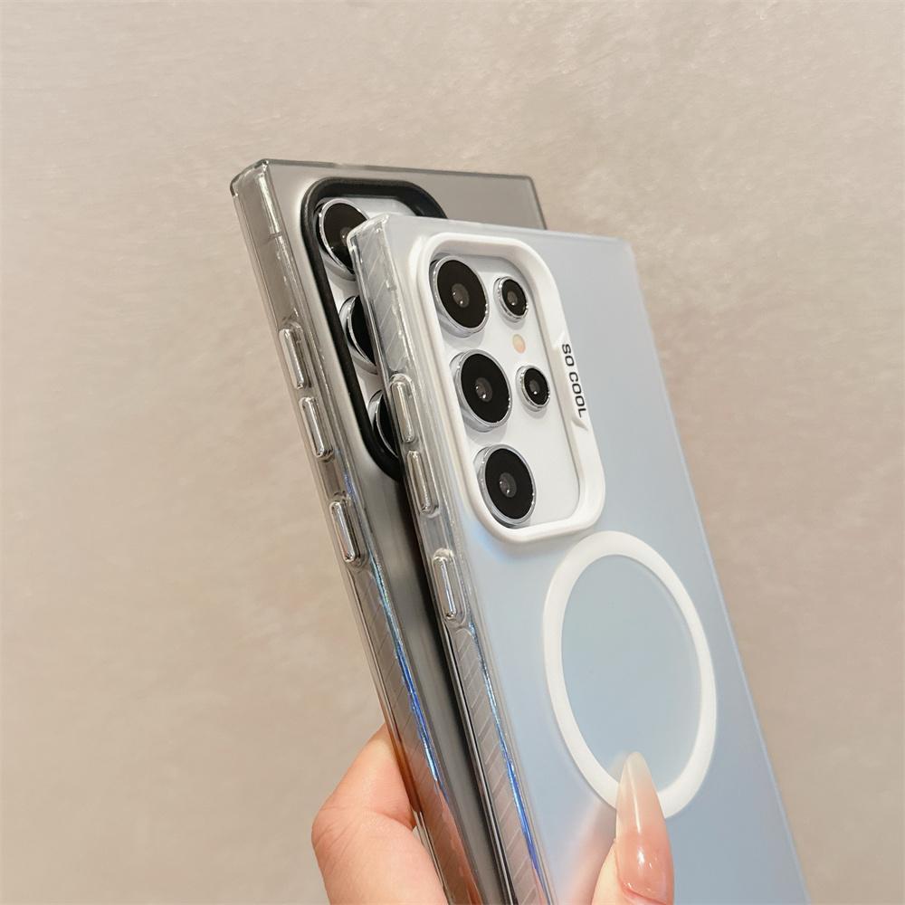 Laser IMD Für Magsafe Magnetische Hülle Für Samsung Galaxy S26 S25 S24 S23 FE Ultra Plus Kabelloses Laden Stoßfeste Hülle