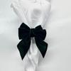 Velvet Red Christmas Bow Napkin Ring Holder