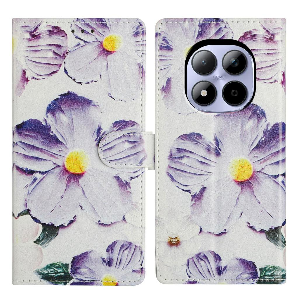 For Xiaomi Redmi Note 15 Pro 5G (Global) Case Pattern Printing Wallet Stand Flip Leather Phone Cover with Strap