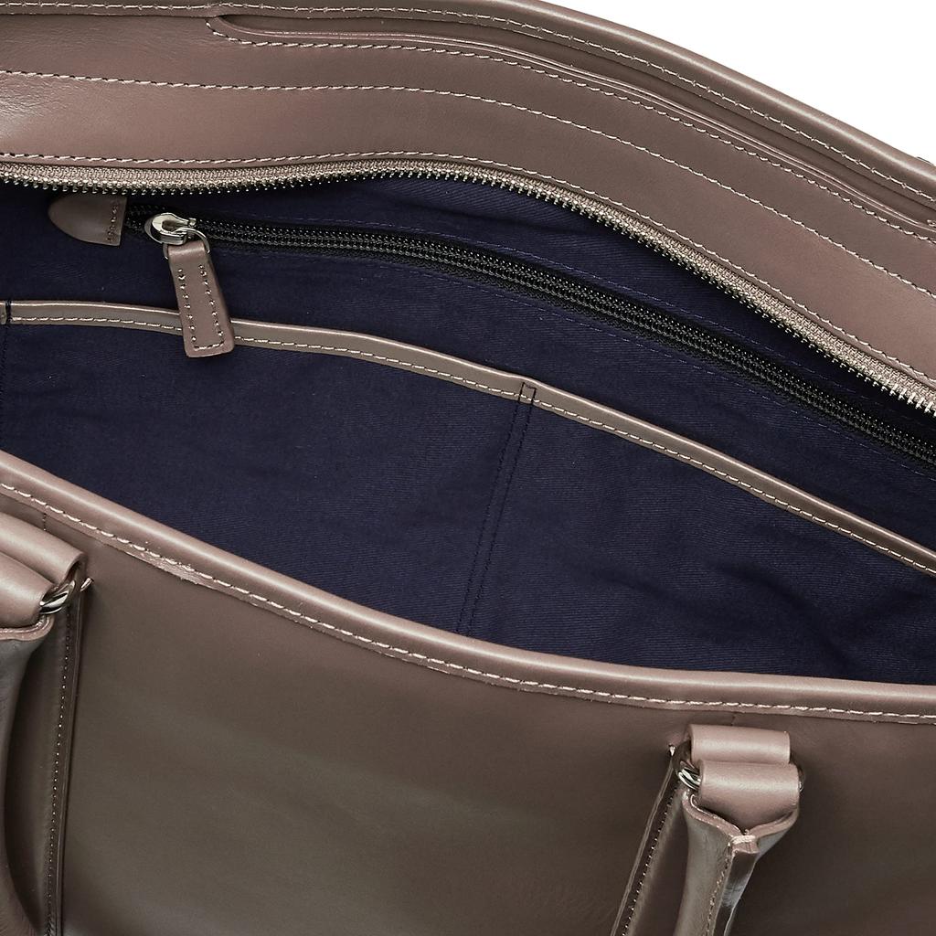 Torba typu tote A4 14 cali do przechowywania komputera ze skóry naturalnej Braval Taupe [Macintosh Philosophy] męska nr 73120