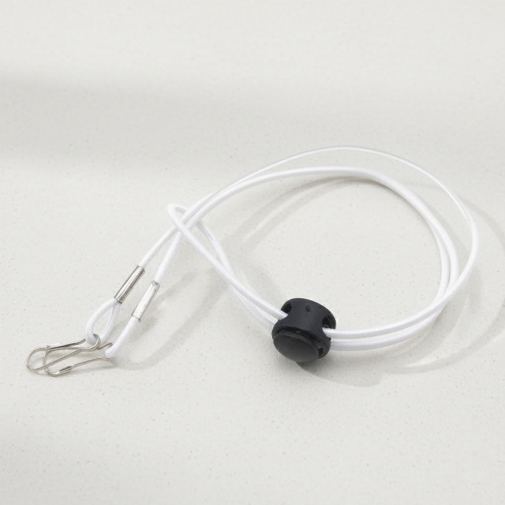 

Adjustable Face Mask Lanyard Holder Anti-Lost Anti-Drop Mask Neck Strap Convenient Accessory Dropship белый