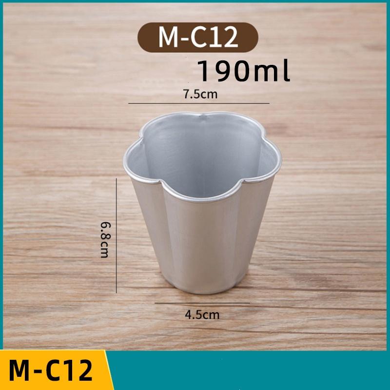 5 or 10 Pcs Set Pudding Cup Molds Mini Fluted Cake Pans Jelly Fast Heat-Up Aluminum Alloy Baking Mold Mousse Dish Cheese Mould