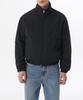 High-Neck Padded Blouson Jacket [Black]