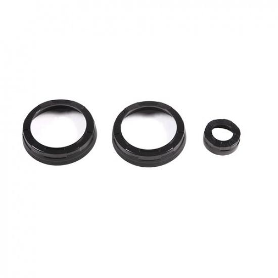 Black Air Condition Audio Switch Knob Trim Ring for Land Rover Defender 20-24