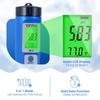 pH Salt Meter 5 in 1 pH TDS EC Salinity Tester for Pool Spa Aquarium Hydroponic Saltwater Digital pH and PPM Tester for Household Drinking Water Hot