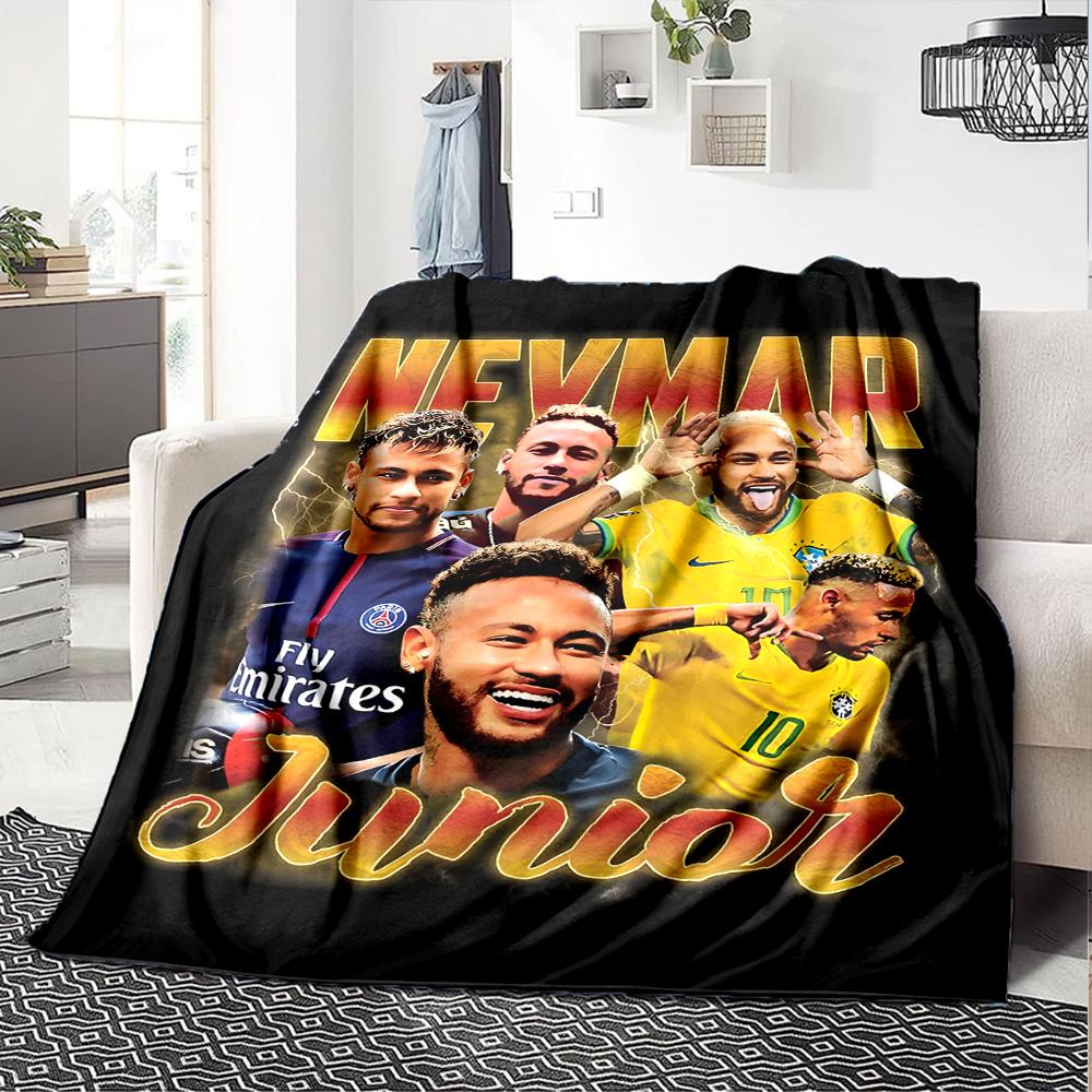 1pc Neymar15 Blanket, Gift, for Men and Women, Soft Blanket, Good for Sofa Bed Couch Travel, Lightweight Flannel Blanket