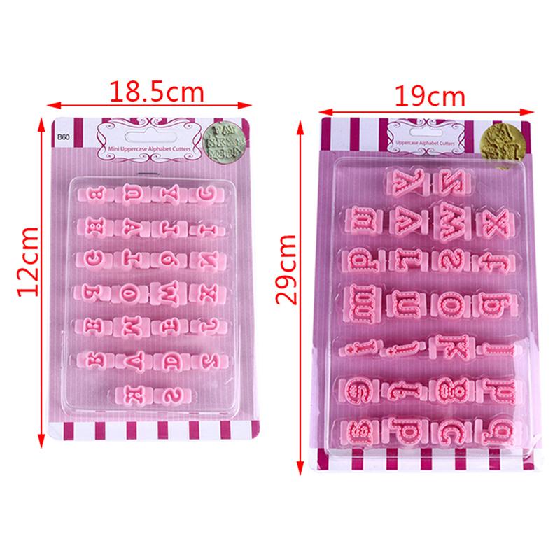 Diy Alphabet Cake Mold Letter Cookies Cutter Words Press Stamp Embossing Mould Plastic Letter Fondant Cake Biscuit Baking Mould