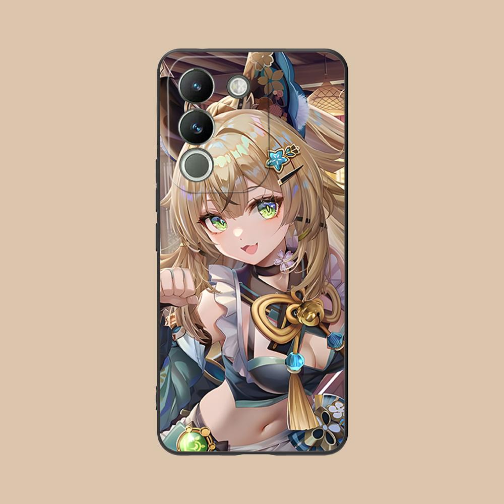 Game GI Kirara Mobile Phone Case for VIVO Y77 76 75 74 73 72 58 56 55 51 50 38 36 Y19 Y18 Y03 Y01 5G Colorful Printing Cover