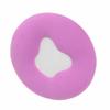 Almohada de masaje facial de silicona redonda con base suave para relajación facial, ideal para salón de belleza y spa.