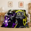 Cartoon Murder Drones Uzi V Robot Flannel Blanket Soft Warm Throw Blanket for Bedroom Living Room Bed Travel Camping Picnic