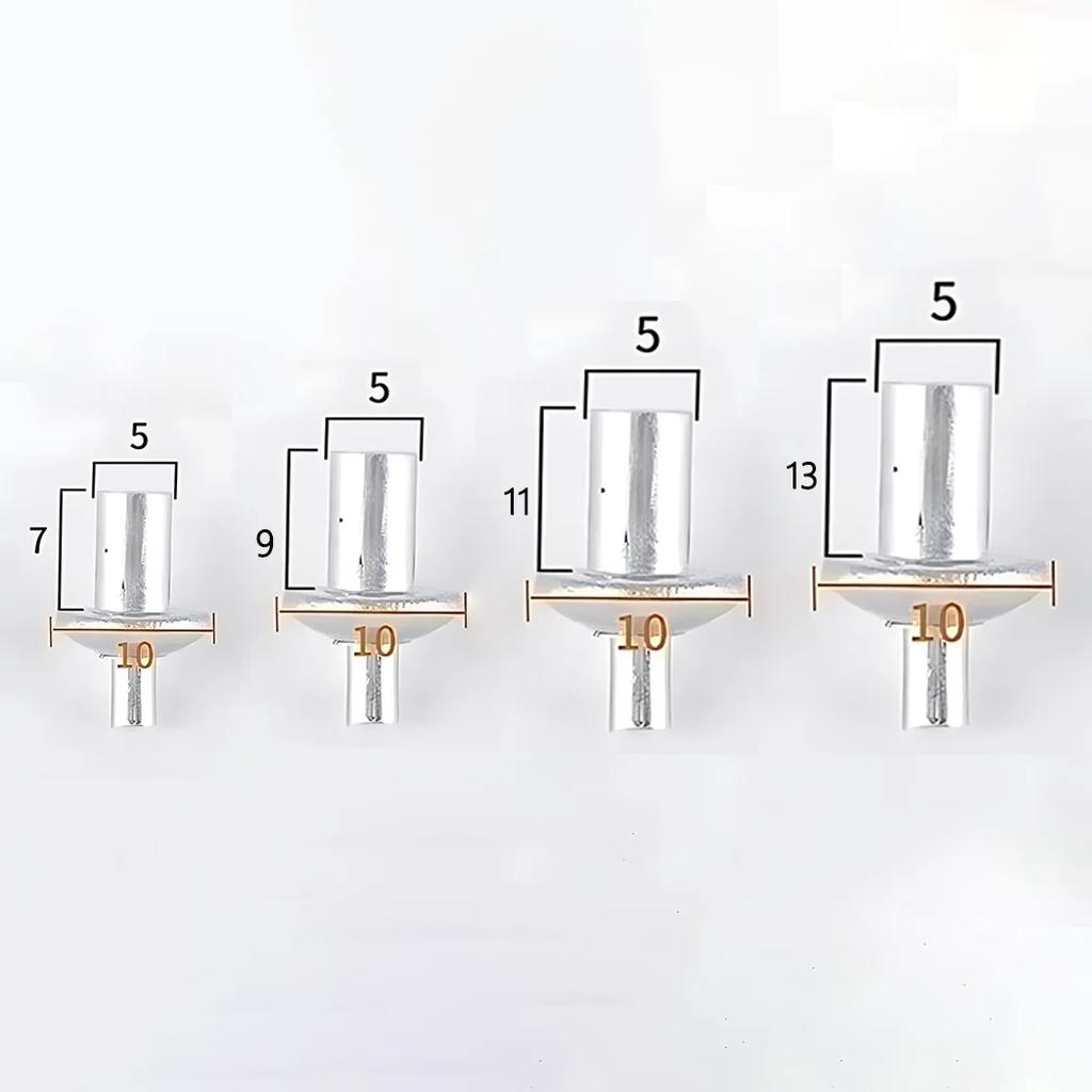 10-500PCS Hammer Drive Expansion Aluminum Nail Head Piercing Rivets Gypsum Board Hollow Wall Expansion Aluminum Nails Fasteners