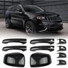 Sportuli Carbon Fiber Mirror Covers +Door Handle Covers Replacement For 2011- Jeep Grand Cherokee And Dodge Durango