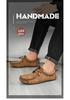Spring Plus Size Hand-stitched Men's Leather Moccasins - Fashionable & Versatile Casual Shoes