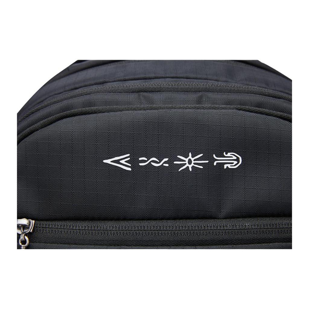 Anta KAI Team Printed Color Block Design Fabric Backpack Unisex Backpack Black 192531167D-1